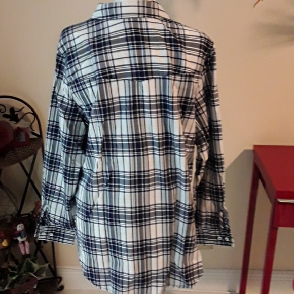 Allison Daley black and white checked blouse - Picture 6 of 9